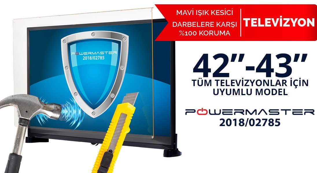 42 inc mavi ışık kesicili tv ekran koruyucu
