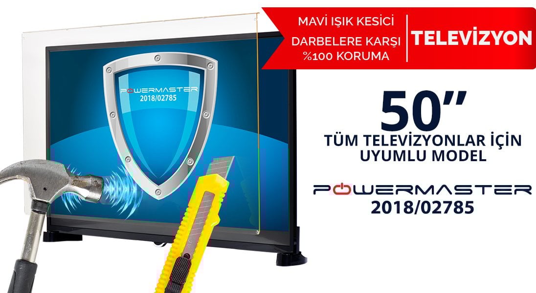 50 inc mavi ışık kesicili tv ekran koruyucu