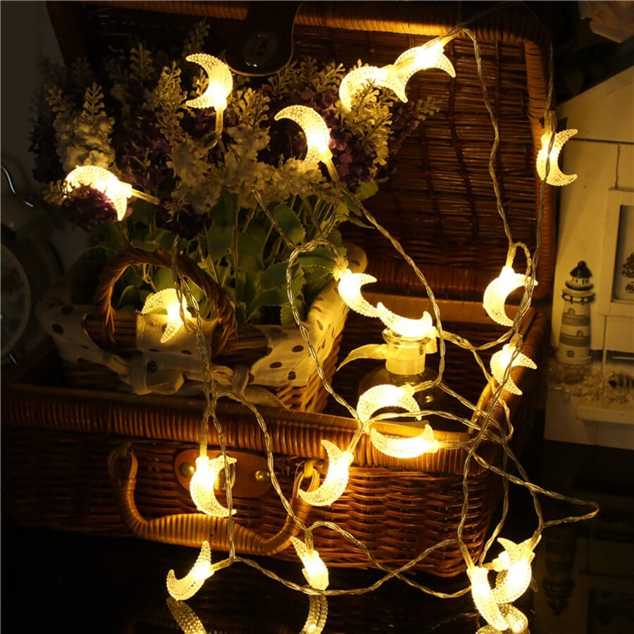Ledon LD-0014 Animasyonlu 4.5 Metre Eklenebilir Günışığı Ay Şeklinde Yılbaşı Led Işık Görsel