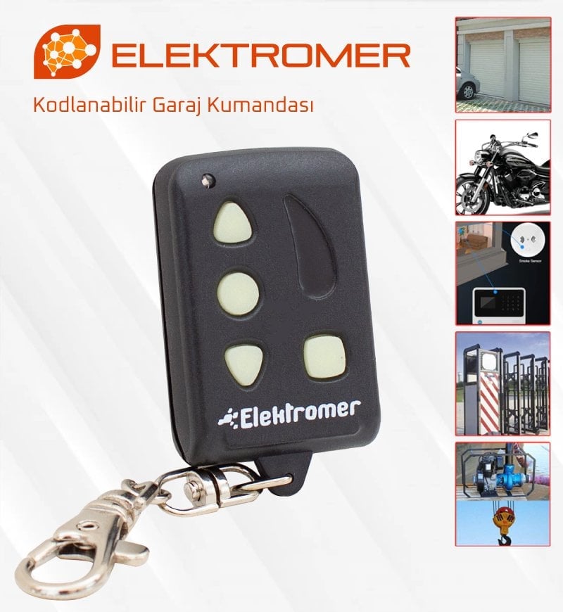 Elektromer Remocon Kodlanabilir Garaj Kumandas