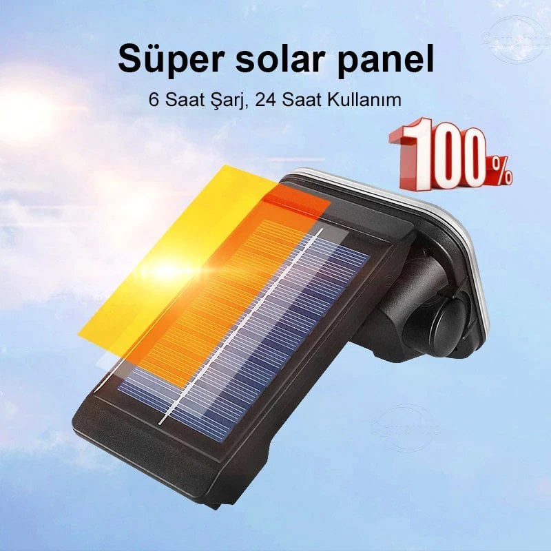 Powermaster LF-1750B 48 SMD Ledli 3 Modlu Sensörlü Solar Duvar Lambası İçerik