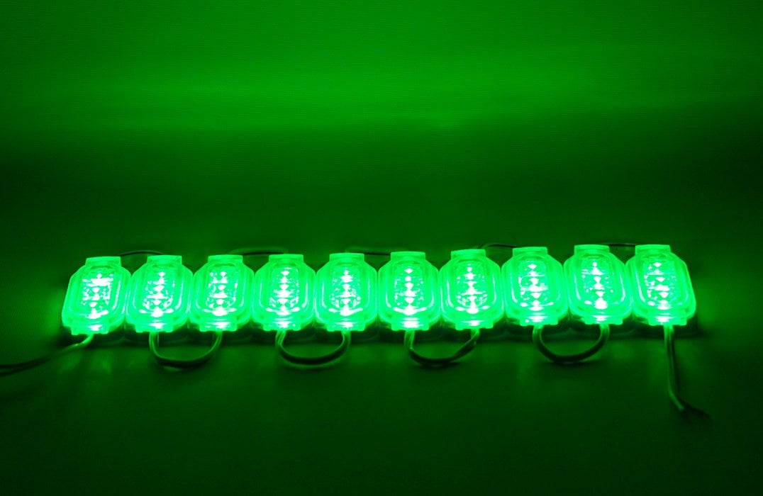 Powermaster 12 Volt 0.6 Watt Yeşil 2835 65 X 25 Mm IP65 120 Lümen 160 Derece Modül Led