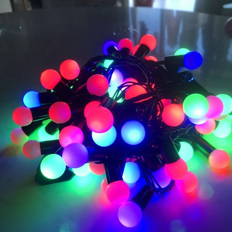 Ledon LD-0013RGB Animasyonlu 4.5 Metre Eklenebilir RGB Top Yılbaşı Led Işık İçerik
