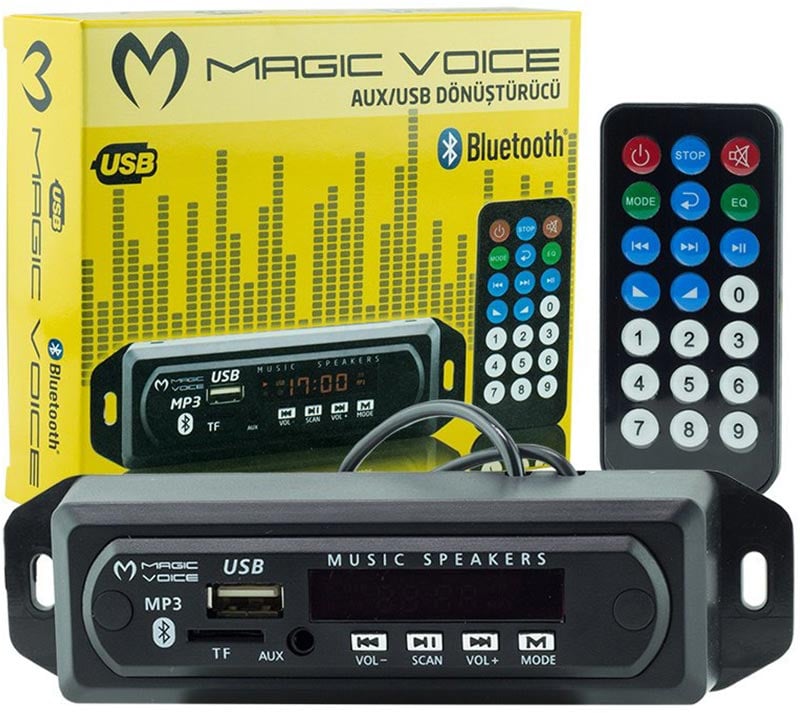 MAGICVOICE USB-400 Kumandalı Oto Teyp Çevirici Dijital Player