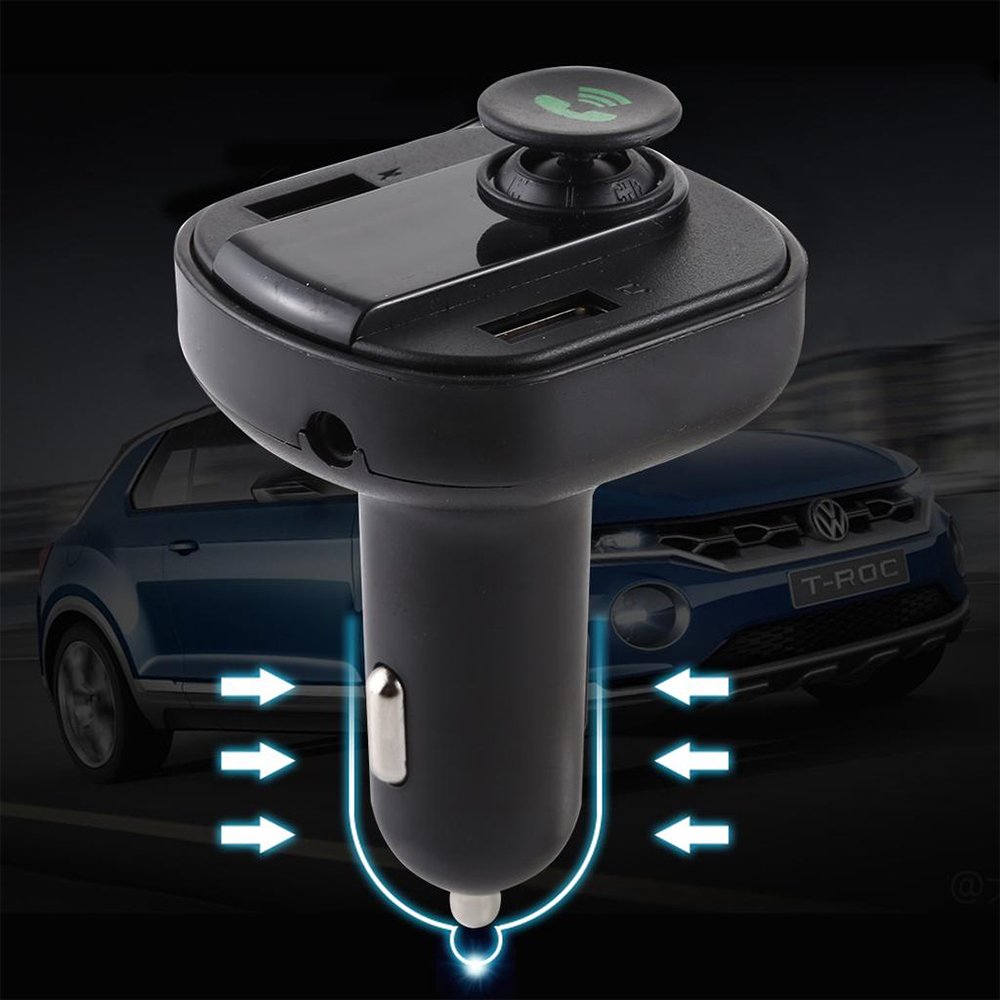 MAGICVOICE T10 Led Ekran USB-TF-Bluetooth Destekli 2.1 Amper Fm Transmitter