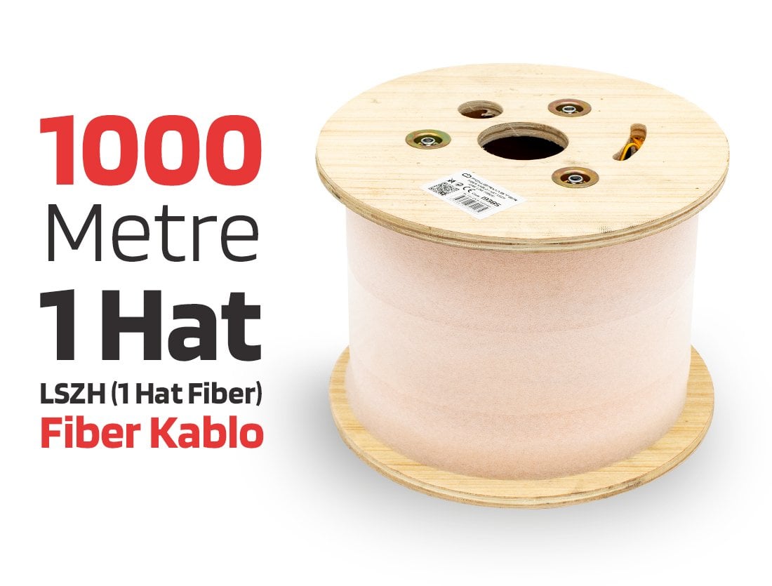 POWERMASTER 1000 Metre Fiber Kablo 1 Hat Lszh (1 Hat Fiber)