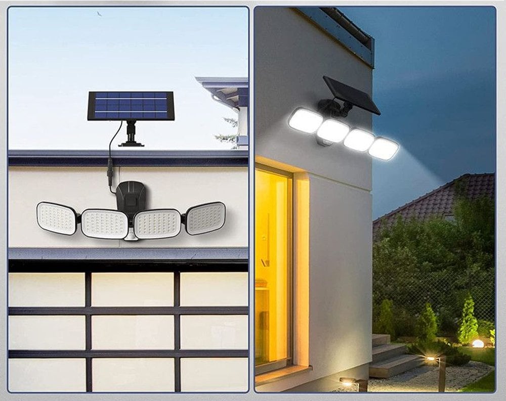 POWERMASTER 6 Volt - 3 Watt Solar Panelli Hareket Sensörlü 200 SMD Ledli Lamba PM-8048