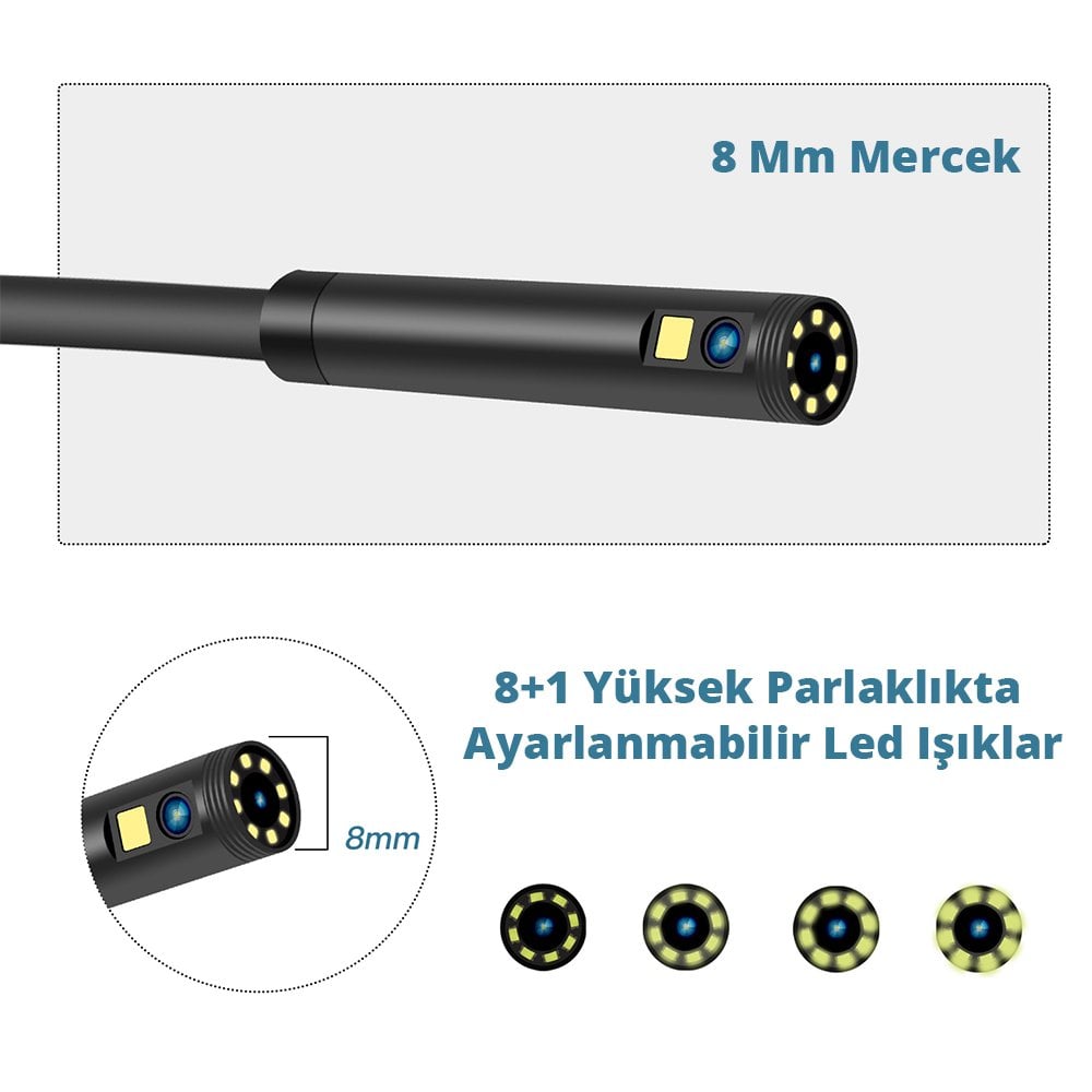 POWERMASTER Endeskop Yılan Kamera PM-7869