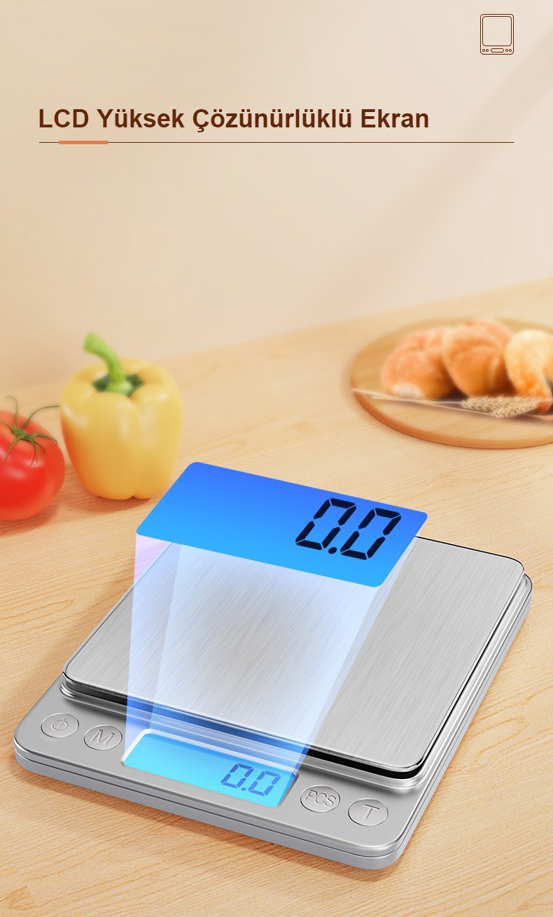 POWERMASTER 500 Gr. Dijital Hassas Terazi 0.01 Gr. PM-14635