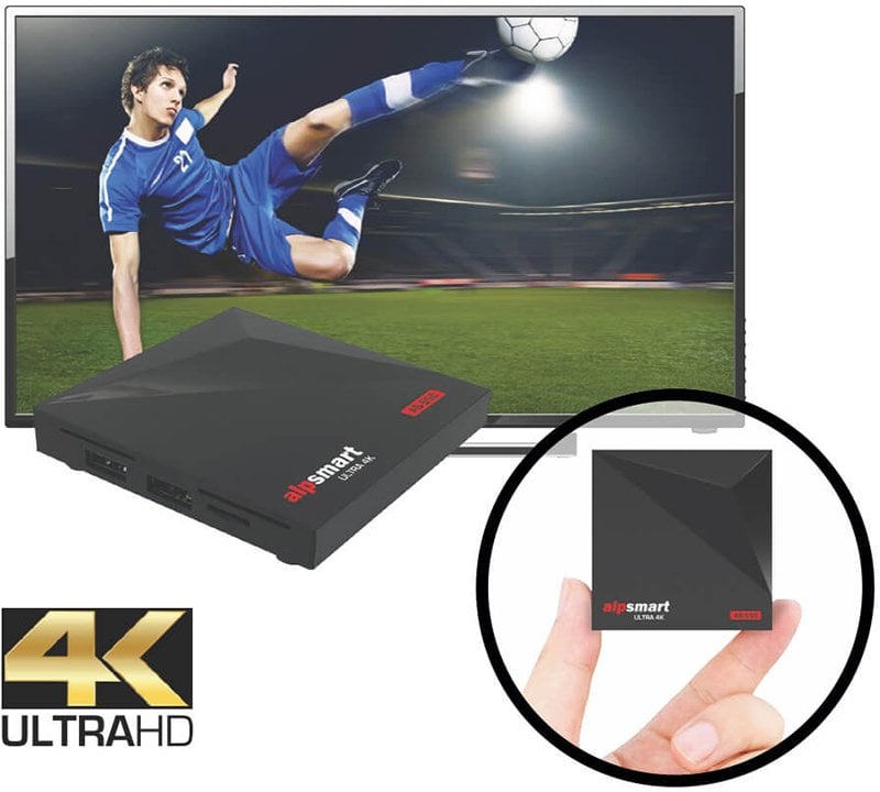 AlpSmart AS-550 4K 9.0 Android 2GB DDR3 Ram Dahili Wifi IP TV Box