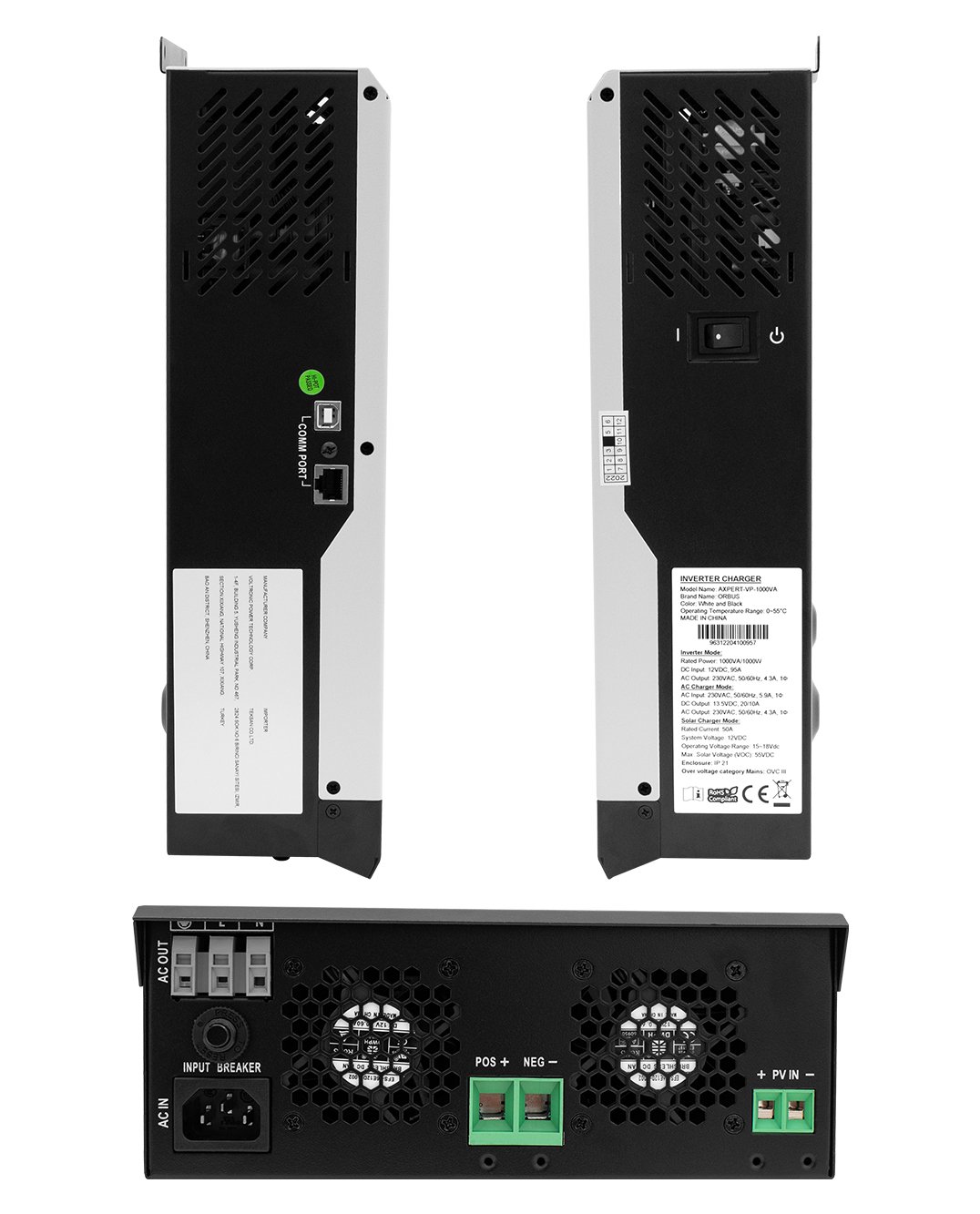 Axpert OR-1000VA 800W 12V Tam Sinüs Akıllı İnvertör