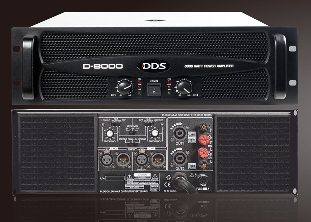 DDS 4 Ohm 8000 Watt Hi-Pass Power Anfi D-800