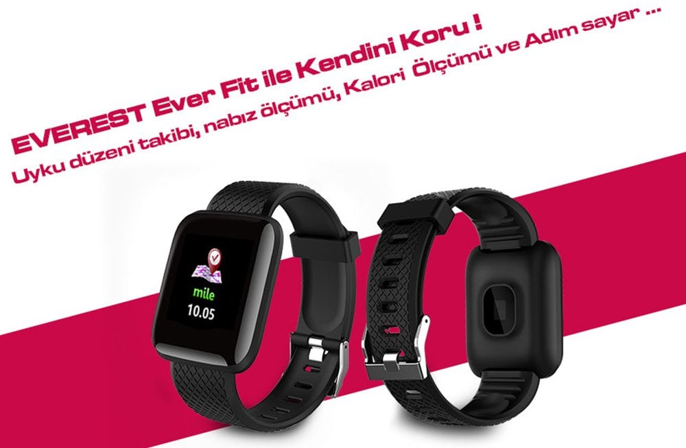Everest EW-508 Everwatch Android-iOs Uyumlu Kalp Atışı Sensörlü Smart Akıllı Saat