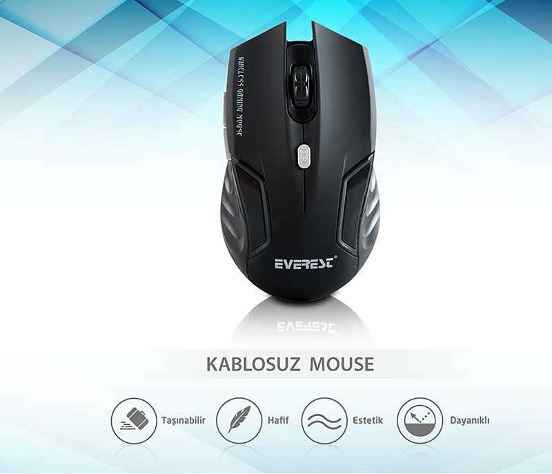 Everest KM-230 Usb 2.4GHz Optik Kablosuz Mouse