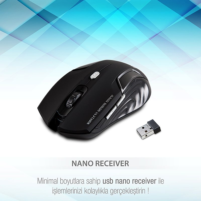 Everest KM-230 Usb 2.4GHz Optik Kablosuz Mouse