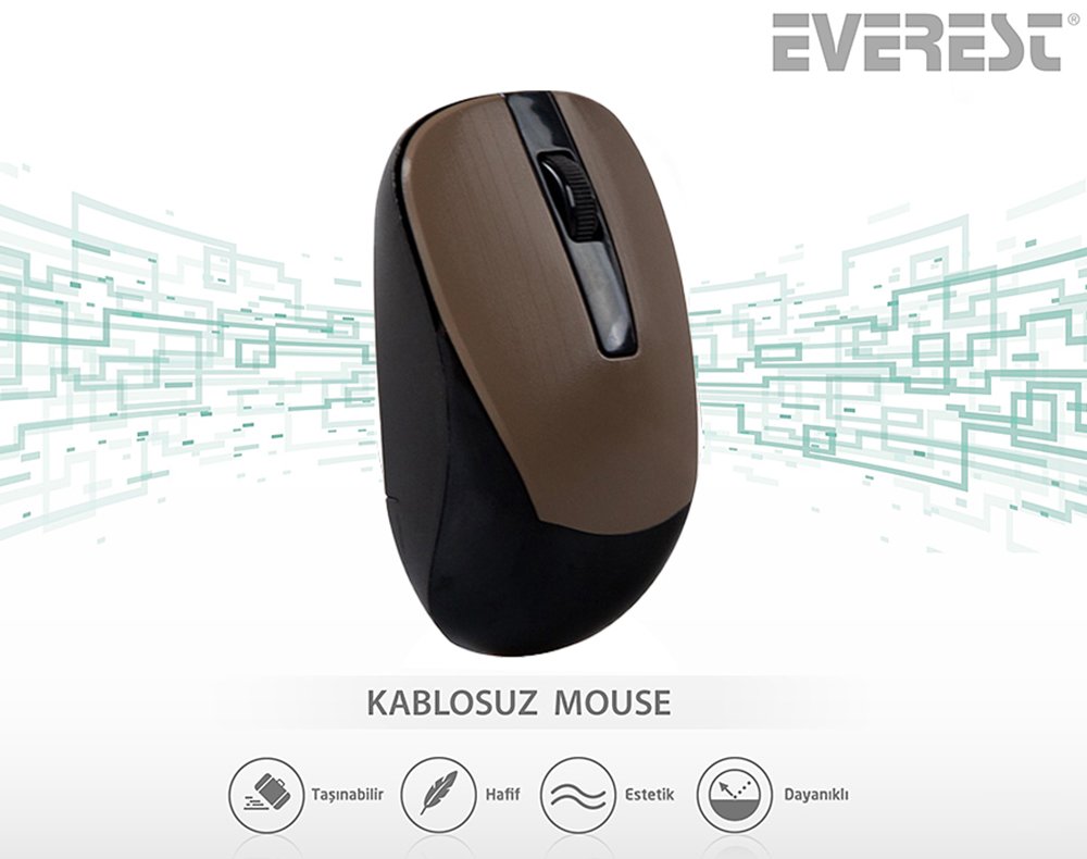 Everest SM-834 1600 DPI Usb Optik Kablosuz Mouse