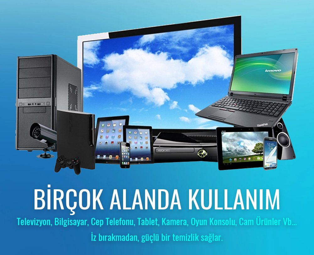 Hello HL-14307 Sprey + Mikrofiber Bez 120 Ml. Lcd Ekran Temizleme Seti 