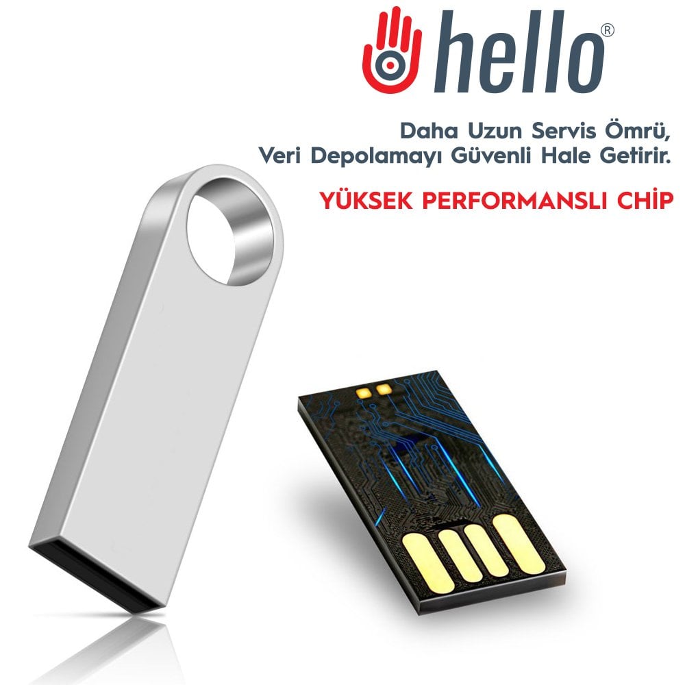Hello 4 GB Usb Flash Bellek ile Hızlı Aktarım