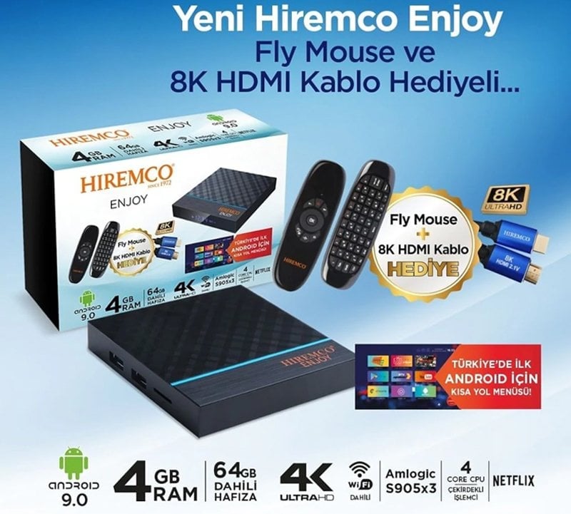 Hiremco Enjoy 4K Android Tv Box