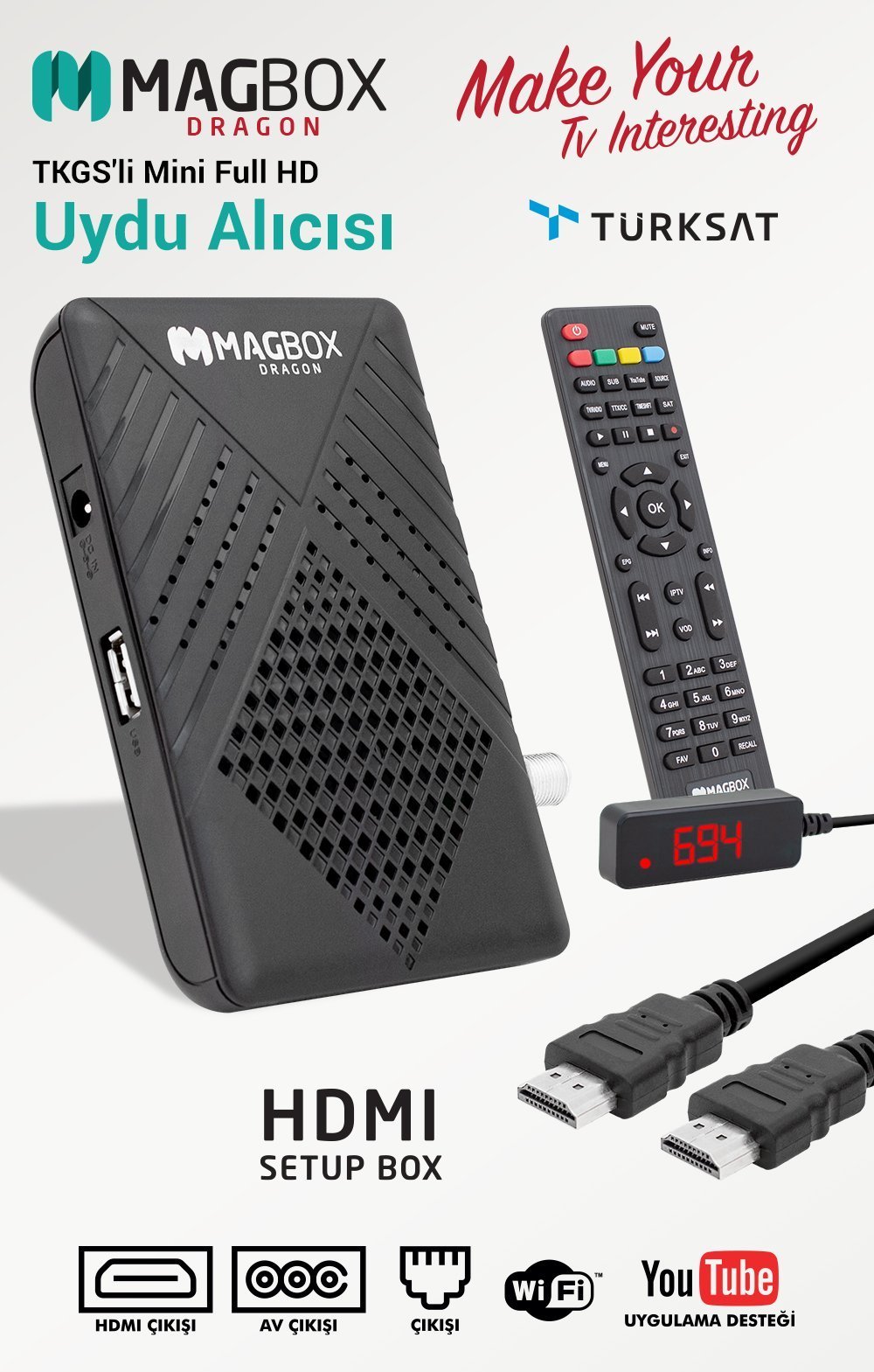 Magbox Dragon Full HD Uydu Alıcısı