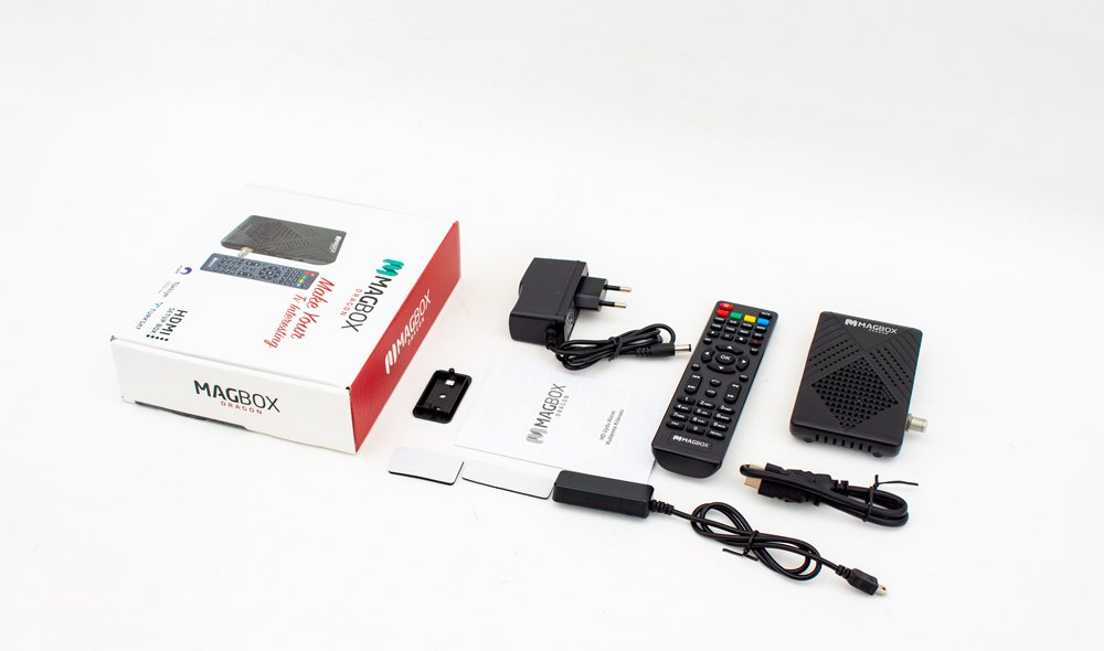 Magbox Dragon Full HD Uydu Alıcısı Kutu İçeriği