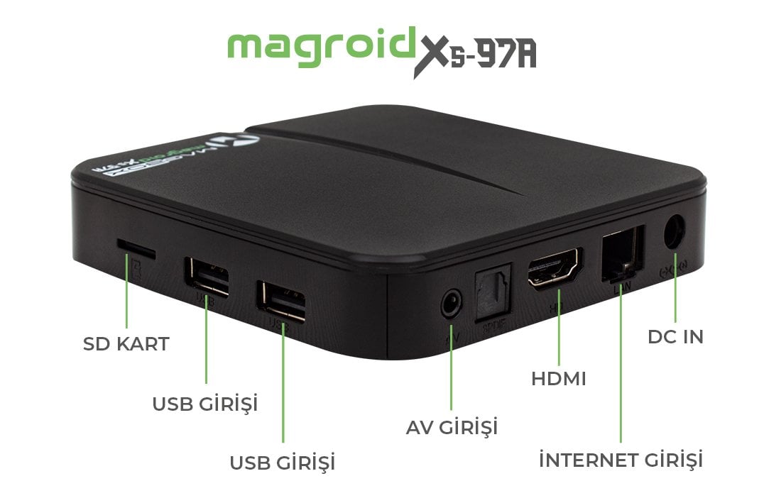 Magbox Magroid XS97 16GB HDD 2GB Ram Android 9.1 4K Ip Tv Box