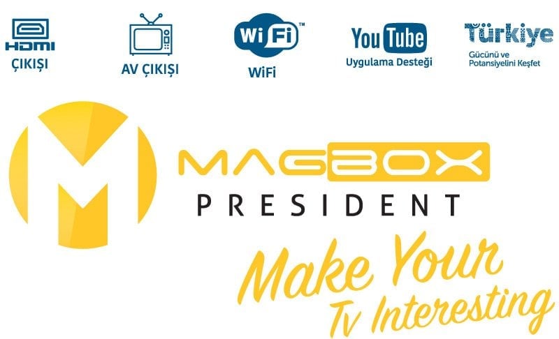 Magbox President TKGS'li Usb Mini Full HD Uydu Alıcısı