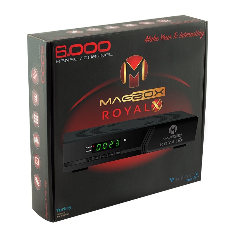 Magbox royal x uydu alıcısı