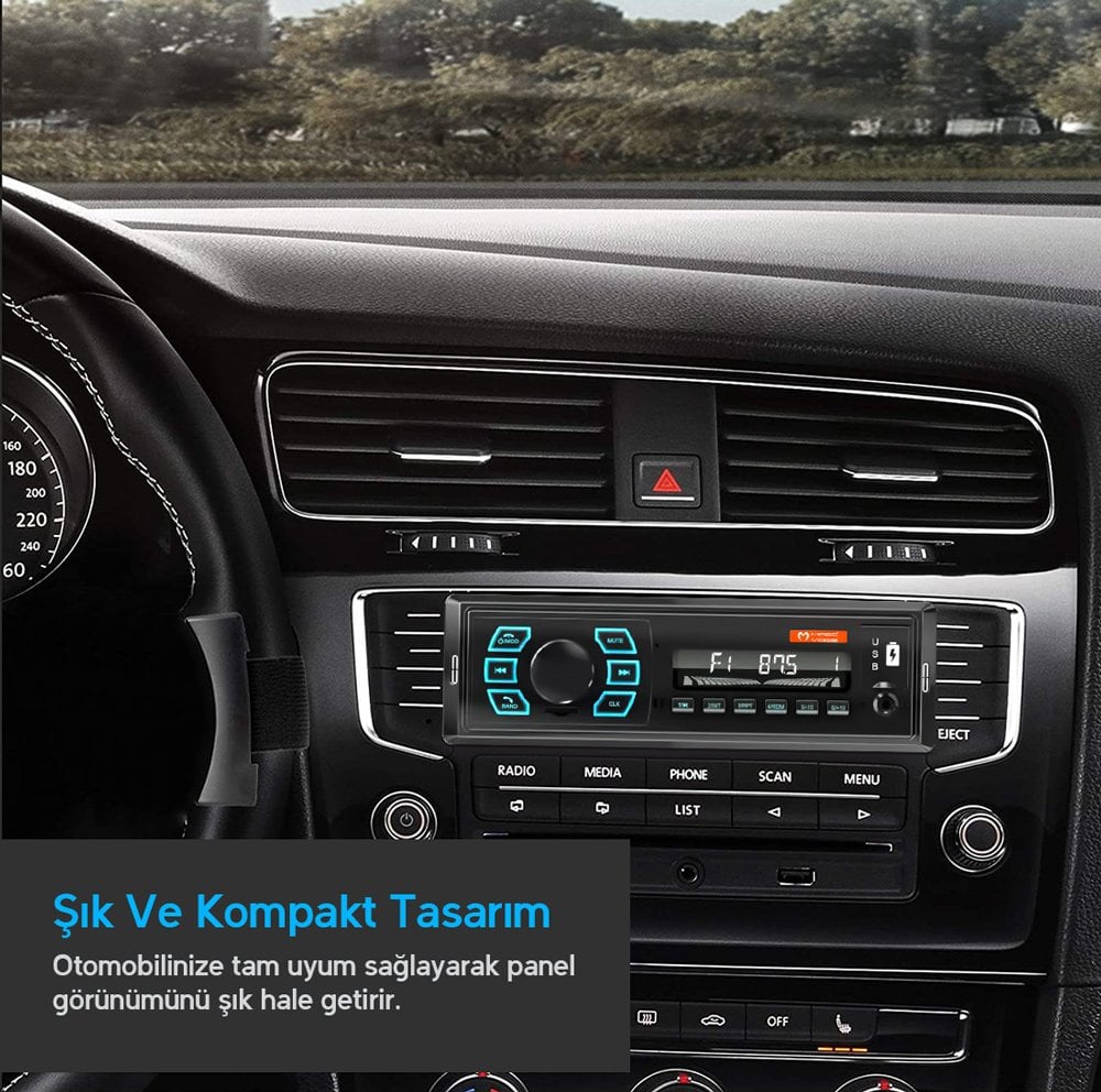 Magicvoice MV-5415 USB/SD/FM/AUX/BLUETOOTH Mekaniksiz Oto Teyp