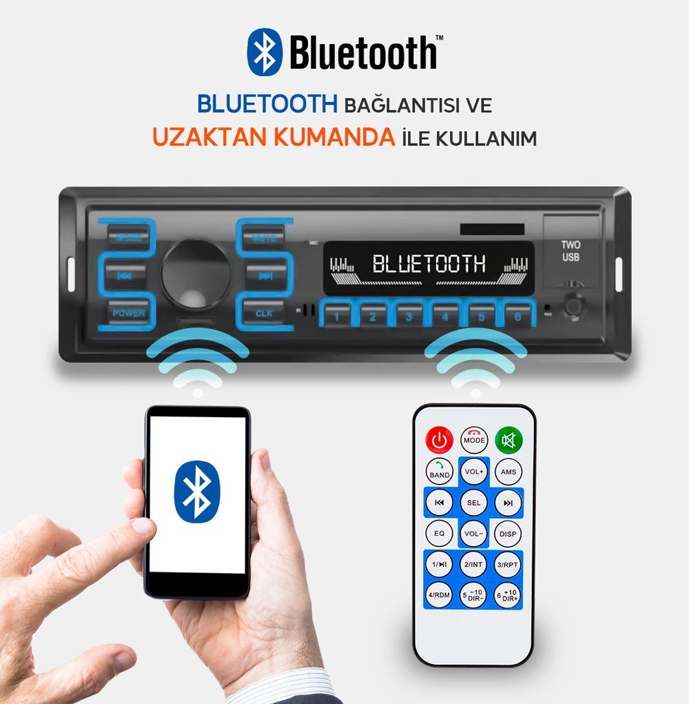 Magicvoice MV-5417 USB/SD/FM/AUX Mekaniksiz Oto Teyp