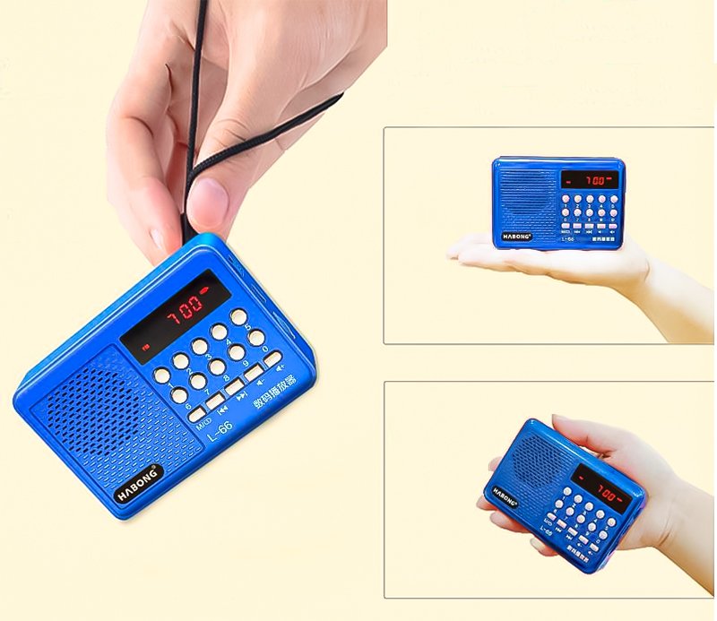 Magicvoice L-66 TF Kart Destekli Lcd Ekran Mini Fm Radyo Müzik Kutusu