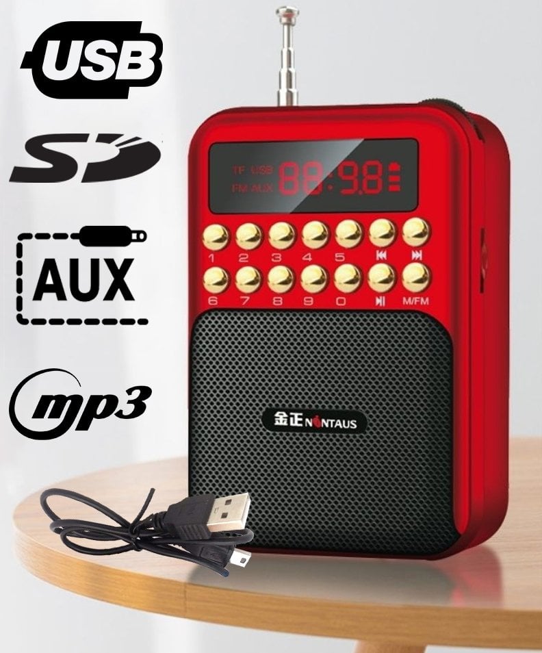 Magicvoice USB-SD-AUX-FM Destekli Lcd Ekran Mini Radyo Müzik Kutusu B872