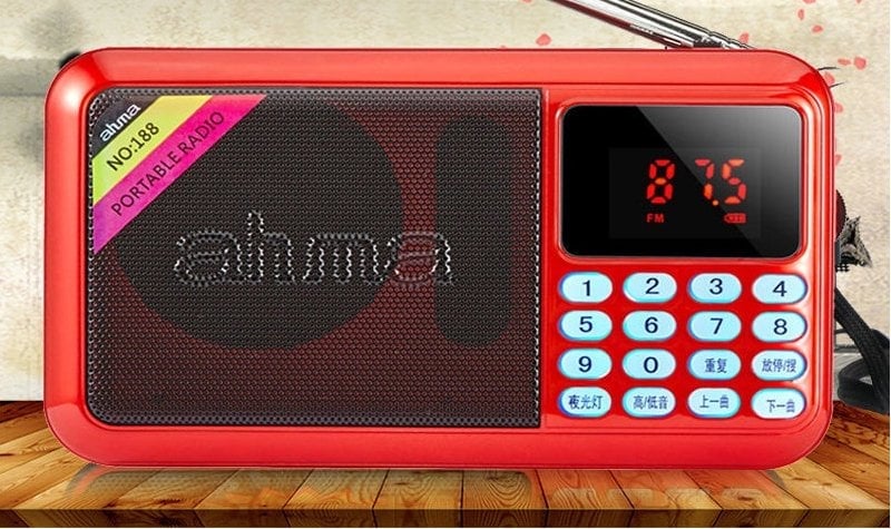 Magicvoice USB-TF-AUX-FM Destekli Lcd Ekran Radyo Müzik Kutusu AH-188
