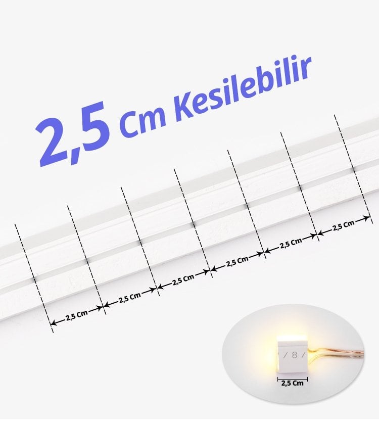 Powermaster 12 Volt 100 Metre Pembe Neon Şerit Led