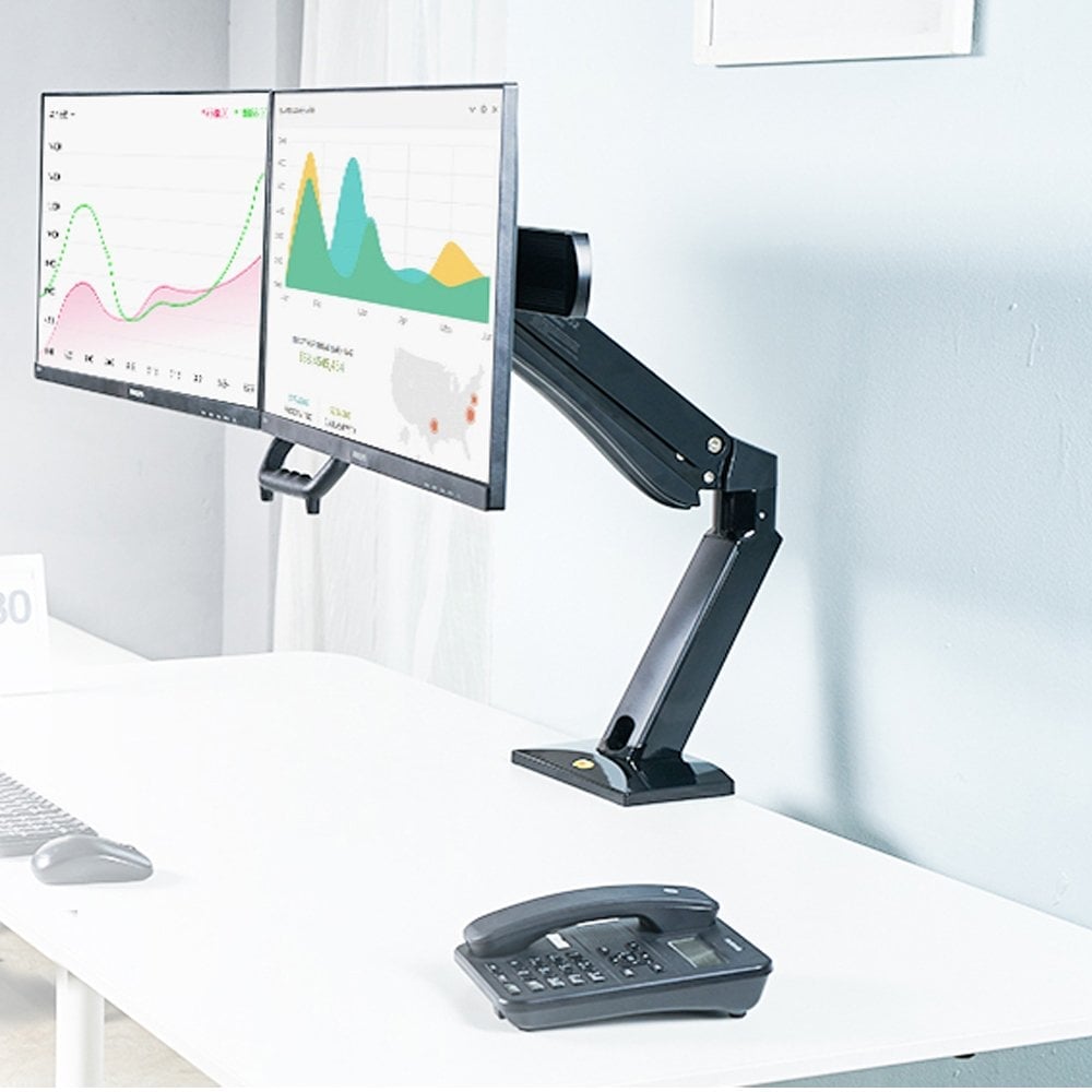 North Bayou 19-27'' Profesyonel Amortisörlü Tek Kol Duvar Lcd - Led Monitör Tutucu Stand