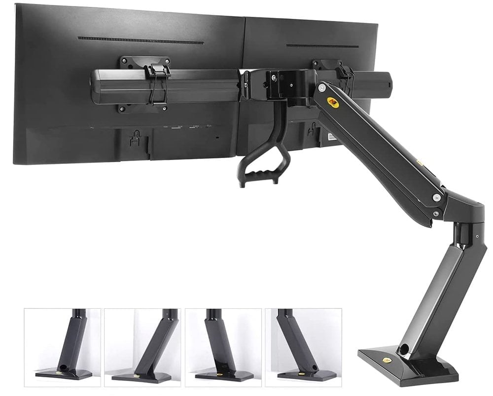 North Bayou 19-27'' Profesyonel Amortisörlü Tek Kol Duvar Lcd - Led Monitör Tutucu Stand