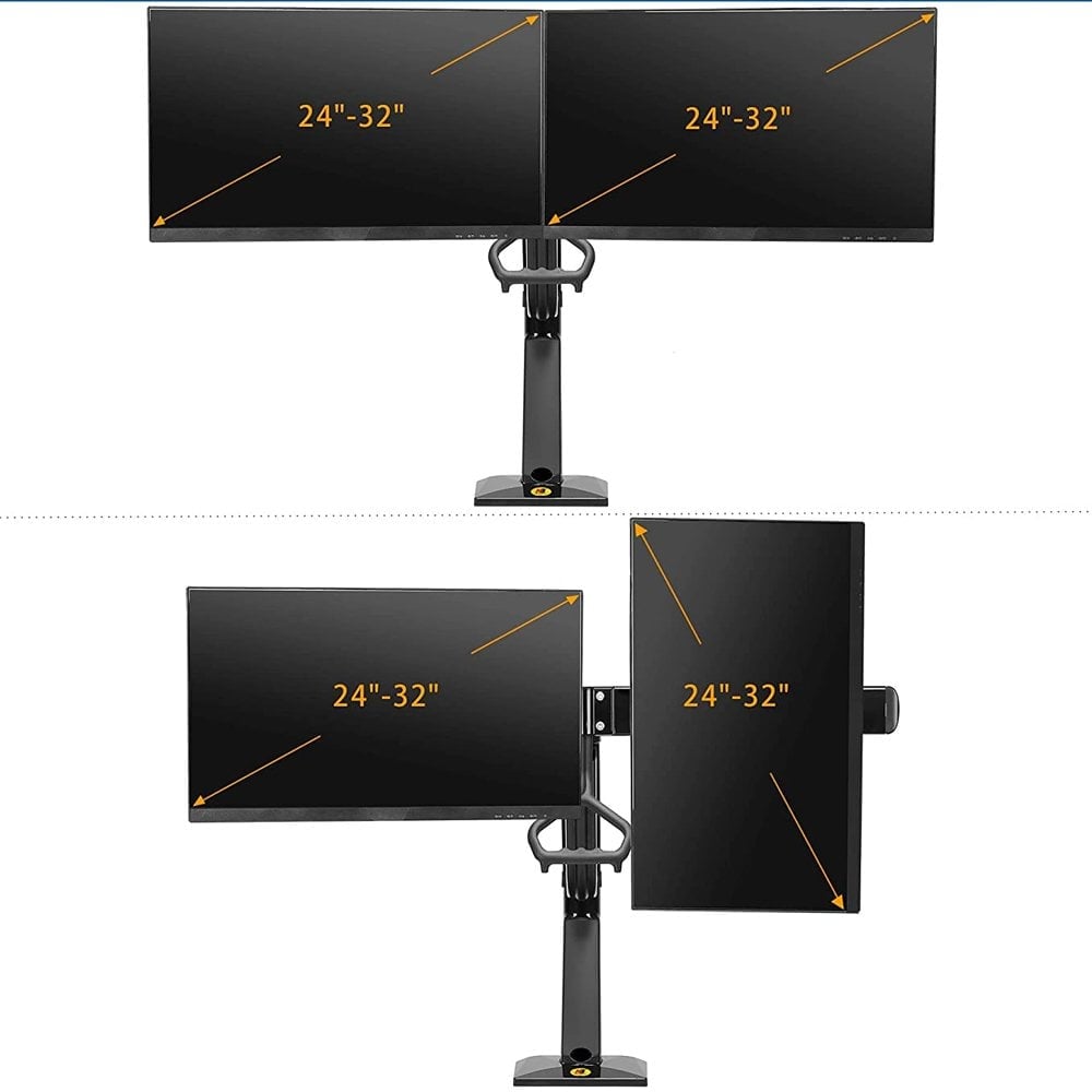 North Bayou 19-27'' Profesyonel Amortisörlü Tek Kol Duvar Lcd - Led Monitör Tutucu Stand