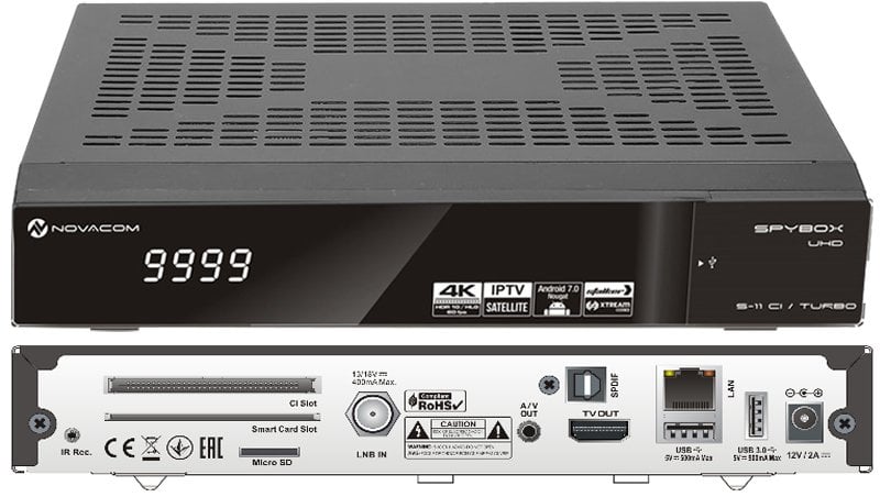 Novacom Spybox S11 CI-Turbo Plus 4K IP TV Set Top Box