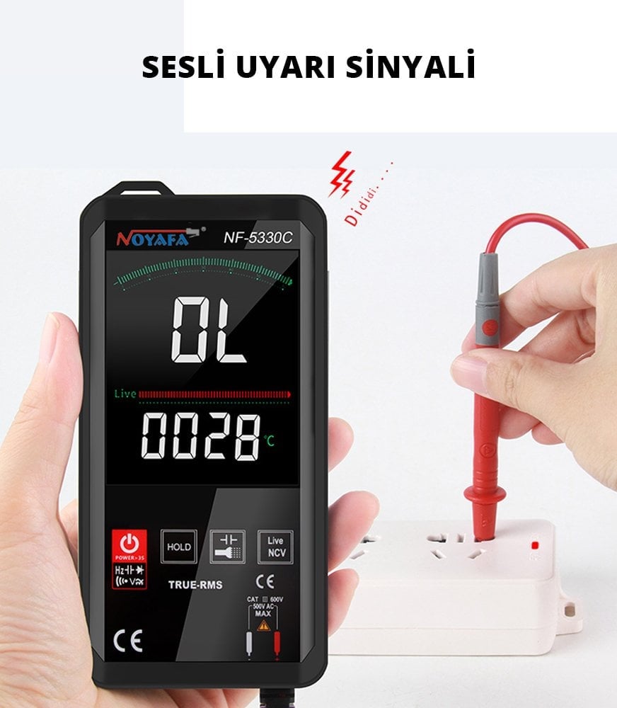 Noyafa NF-5330A LCD Ekranlı Dijital Multimetre Ölçü Aleti