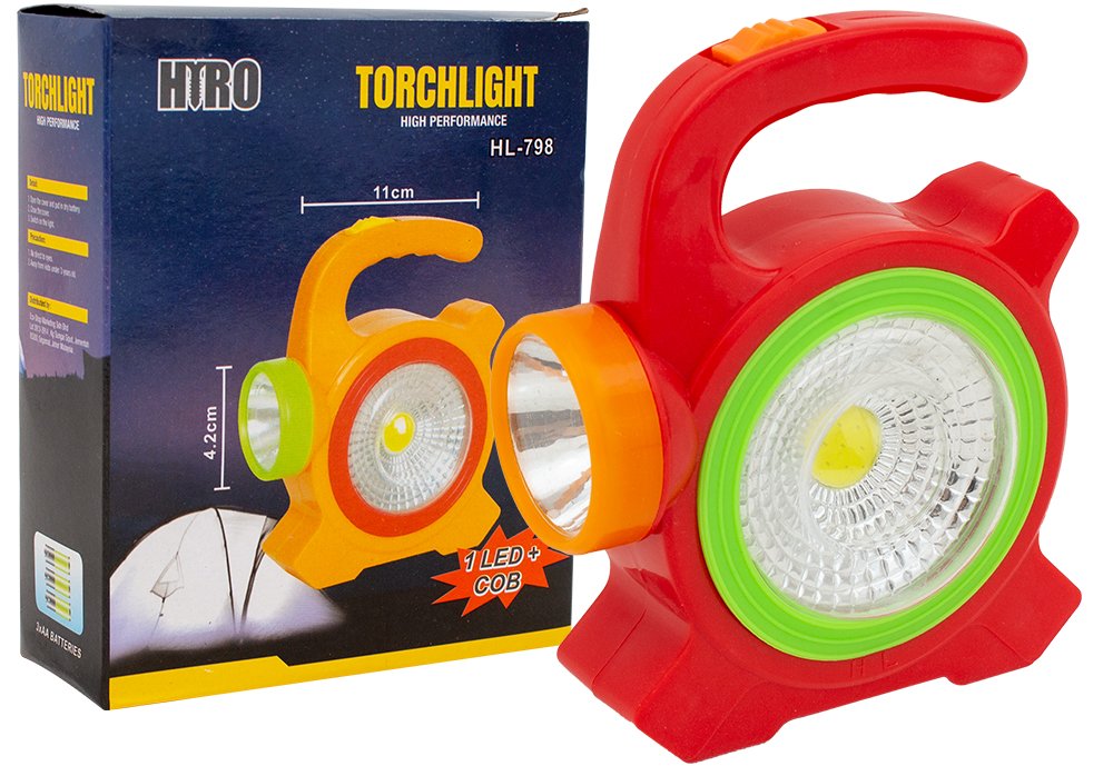 Powermaster 1 Led + 16 SMD Led 2 Kademe 1W Pilli El Feneri HL-798