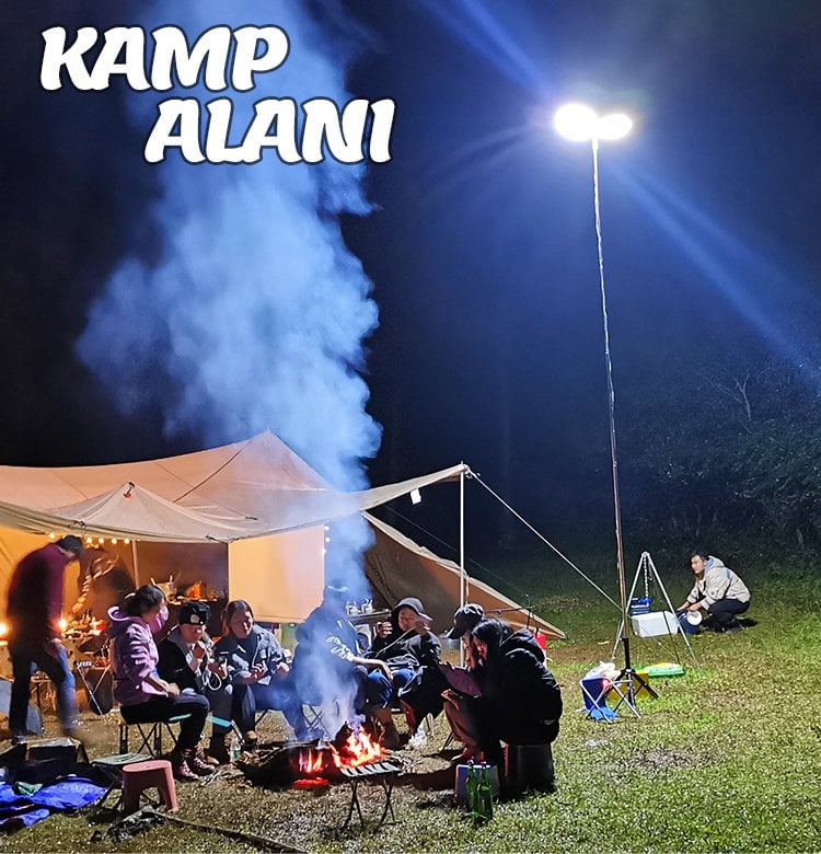 Powermaster 500W 5 Metre Çok Fonksiyonlu Taşınabilir Aydınlatma