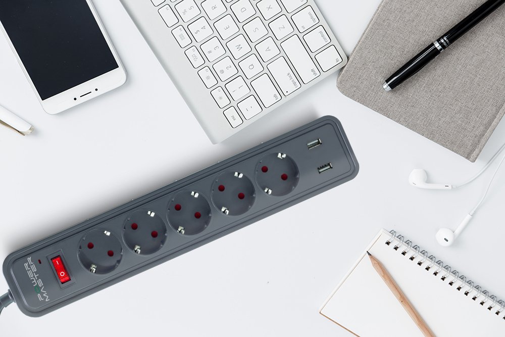 Powermaster 2 usbli akım korumalı priz