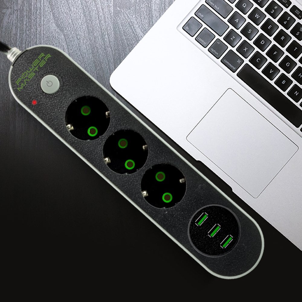 Powermaster Aşırı Yük Korumalı Priz 3 Usb Çıkışlı kullanım yerleri