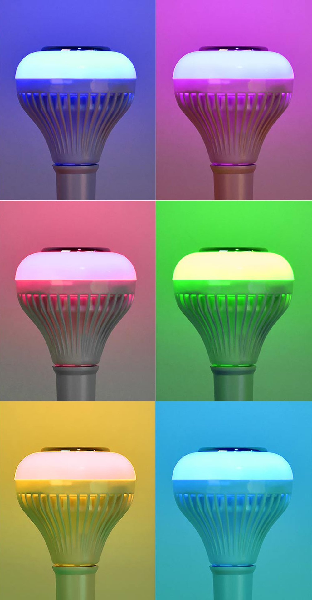 Powermaster Bluetooth Müzik Çalar Kumandalı Rgb Ampul