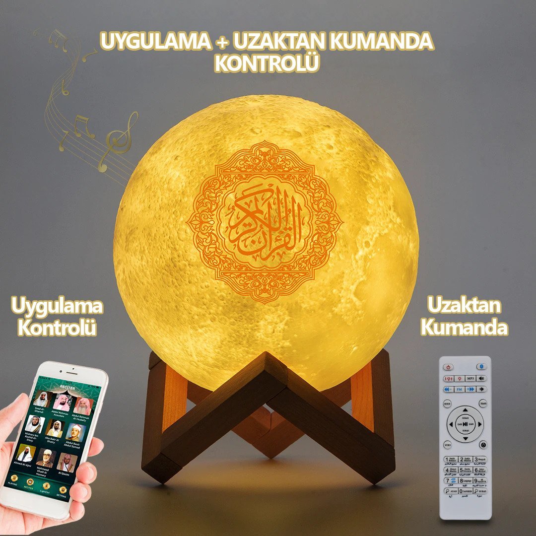 Powermaster Kuran Okuyan Ledli Ay Gece Lambası PM-12887