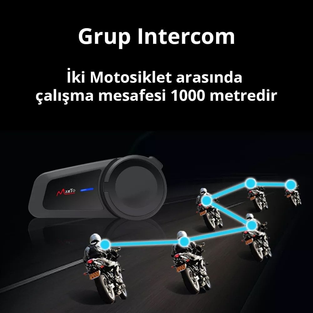 Powermaster M2 Motosiklet Bluetooth Intercom Kulaklık