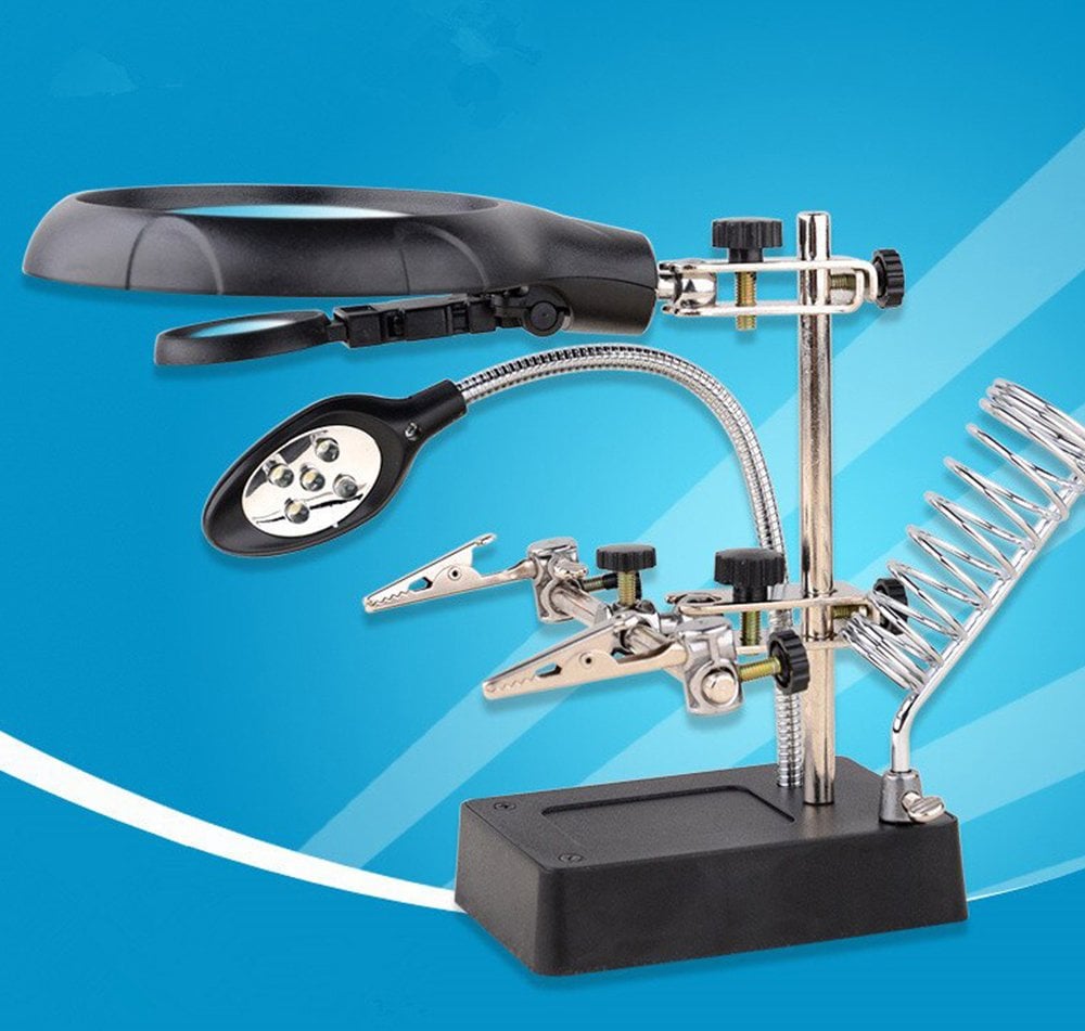 Powermaster MG-16129C Büyüteçli Havya Standı