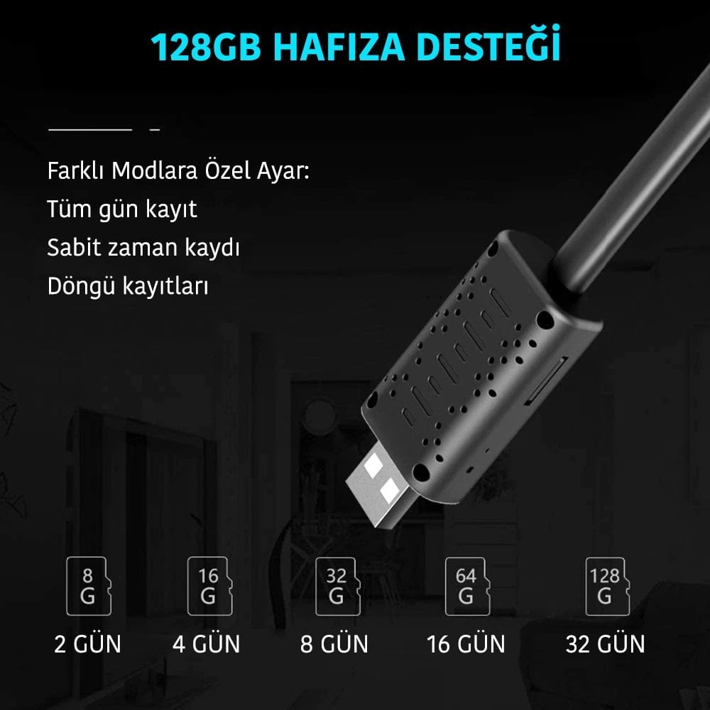 Powermaster Mini Wifi USB IP Kamera (Hareket Algılama)