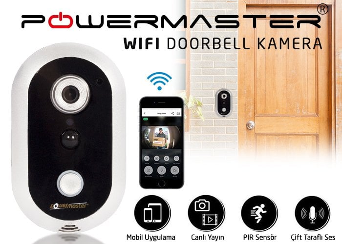Powermaster PM-DB2016 1MP Kameralı kapı zili