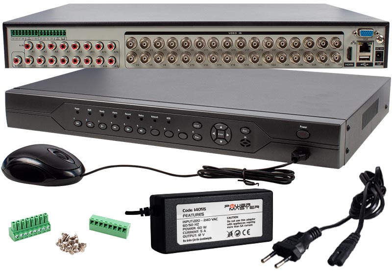 Powermaster PM-19428 6in1 5 MP Destekli 32 Kanal 1080N Dvr Kayıt Cihazı